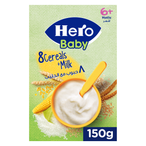 HERO BABY 8 CEREALS WITH MILK 150 GM